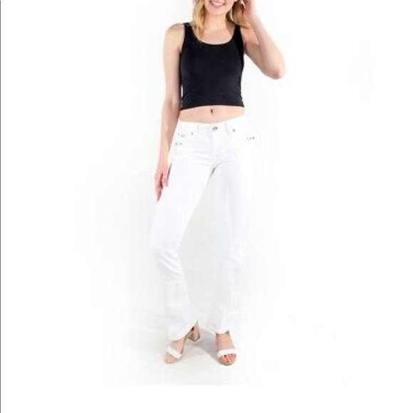 50 % LA Idol Bootcut White Jean Stretch 5171BT-New - Picture 3 of 7